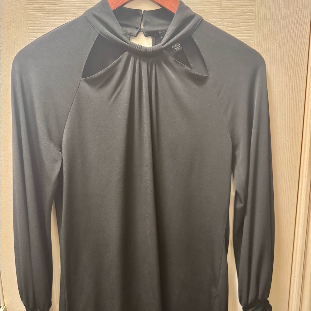 Laundry By Shelli Segal Black Keyhole Top - Size XS
